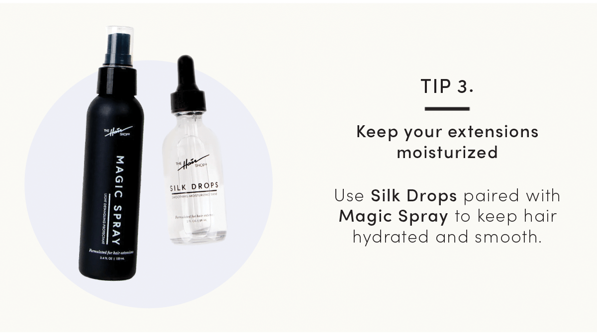 You need to know these 4 tips for extensions care 📝 The Hair Shop