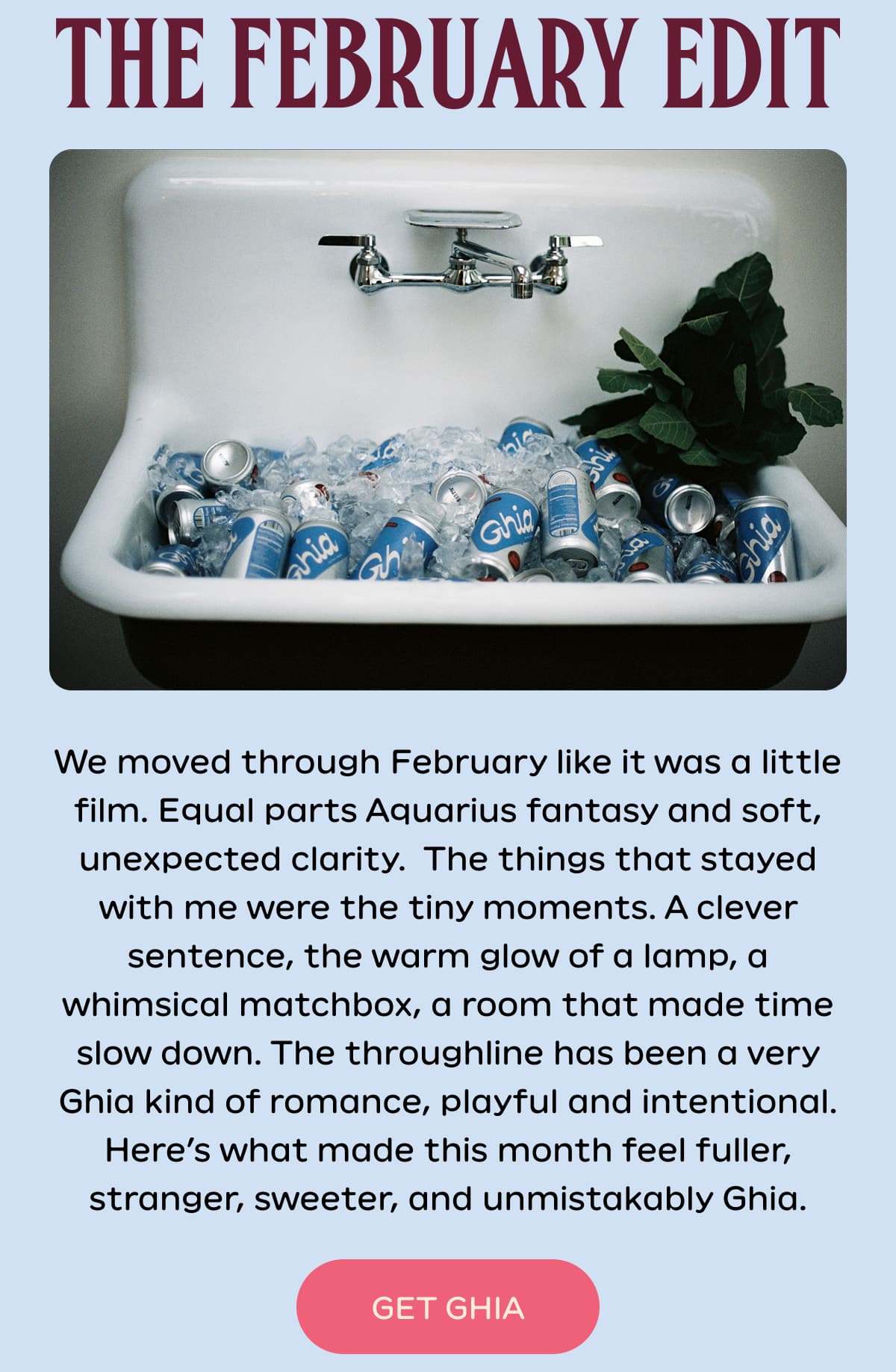 an image of a poster with a picture of a sink filled with soda