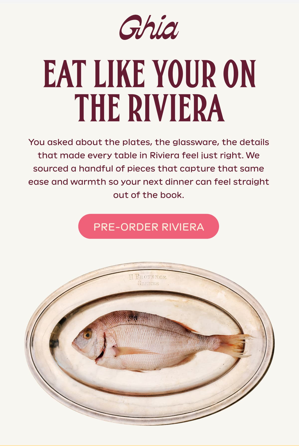 pre-order riviera