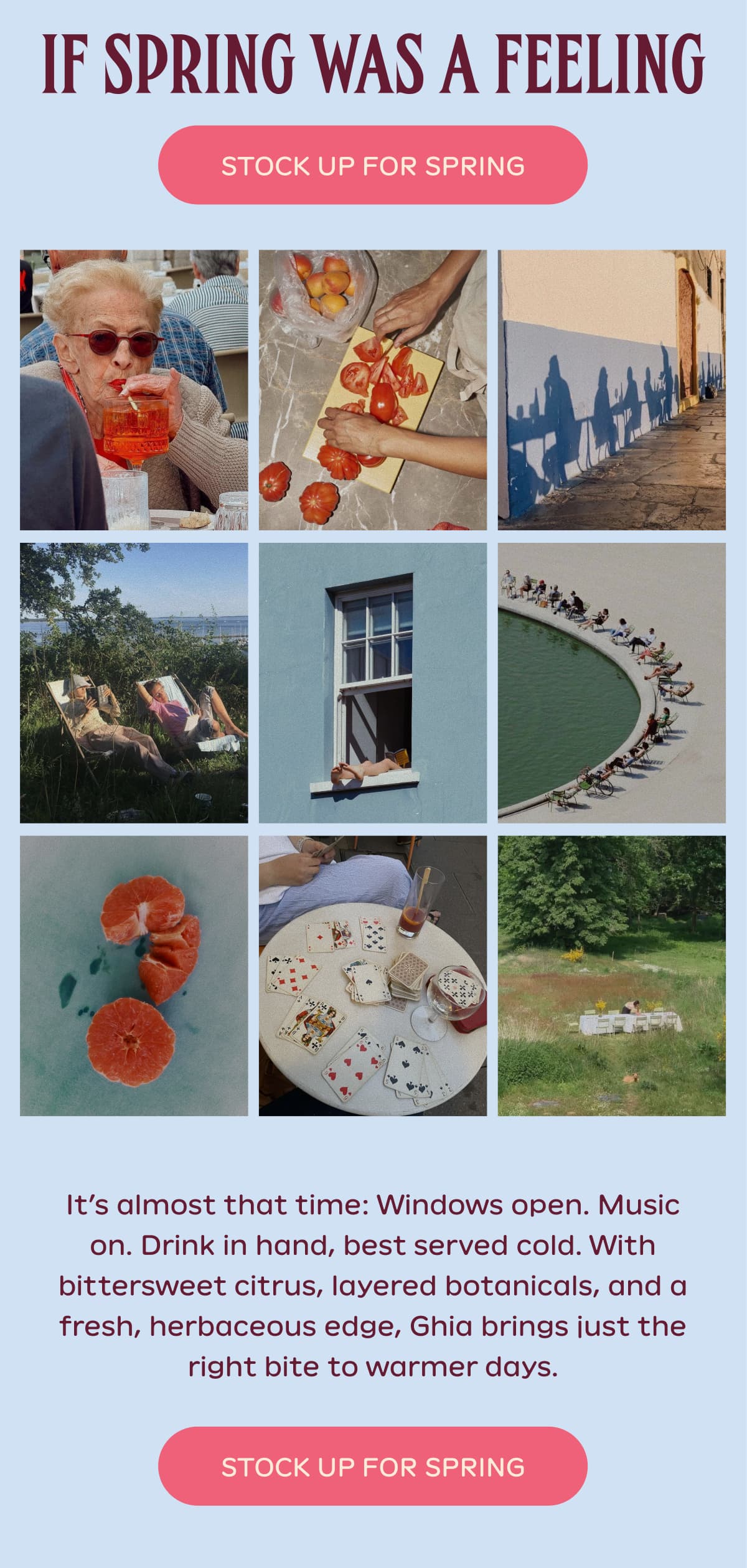 stock up from spring