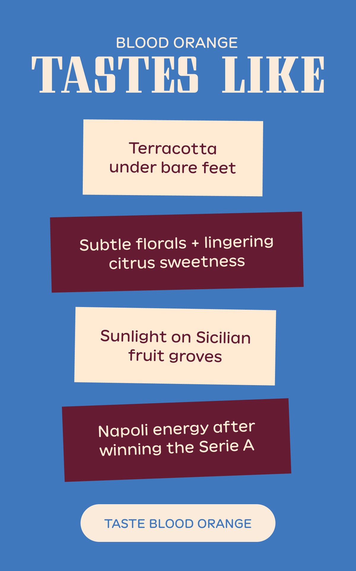 TASTE BLOOD ORANGE  TASTE BLOOD ORANGE