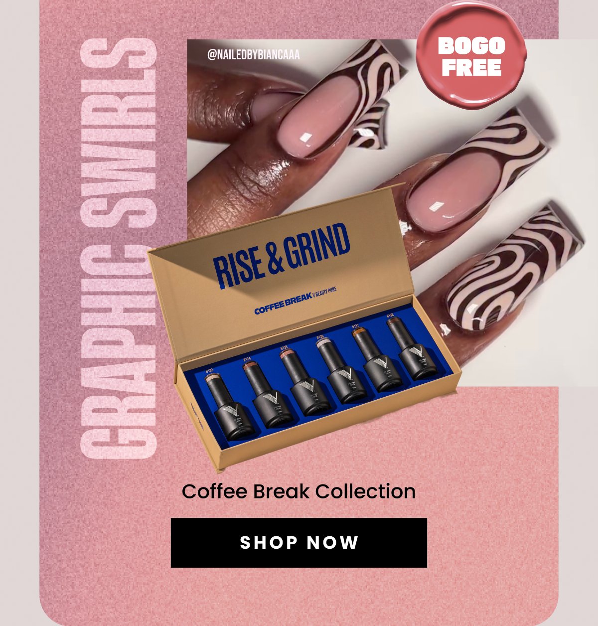 Graphic Swirls Coffee Break Collection Shop Now BOGO Free @nailedbybiancaaa
