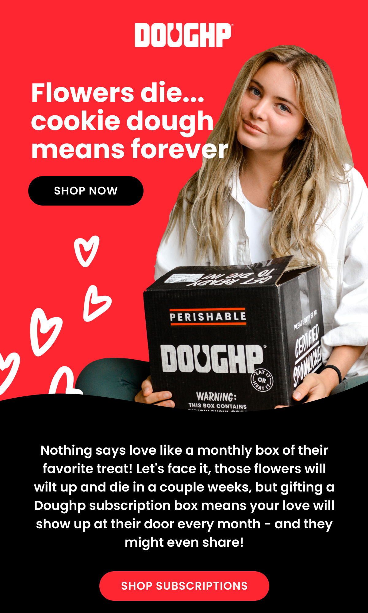 Show your Valentine how much you care - Doughp