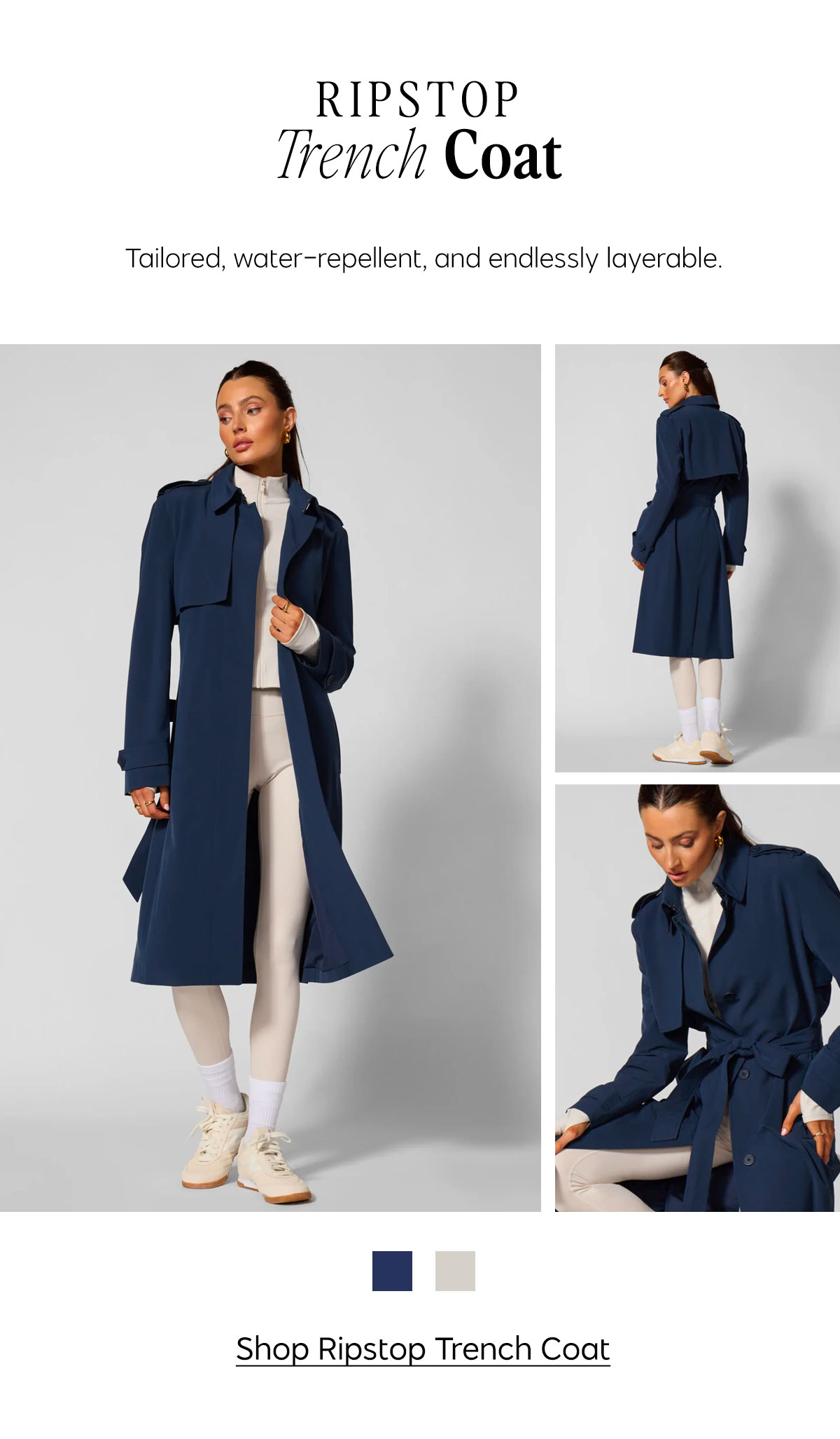 Ripstop Trench Coat