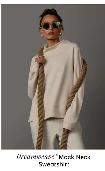Shop Dreamweave Mock Neck Sweatshirt
