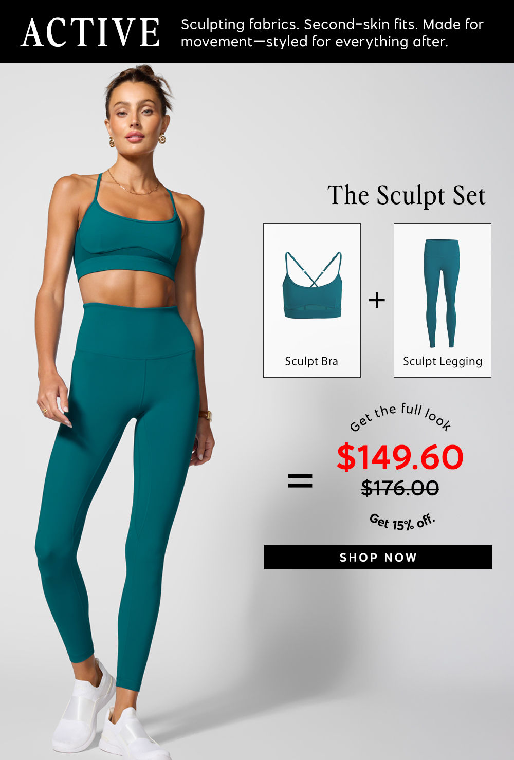 Sculpt Bra & Legging. Shop Now