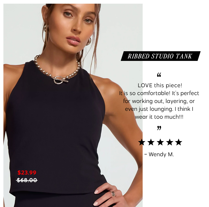 Ribbed Studio Tank | Shop Now
