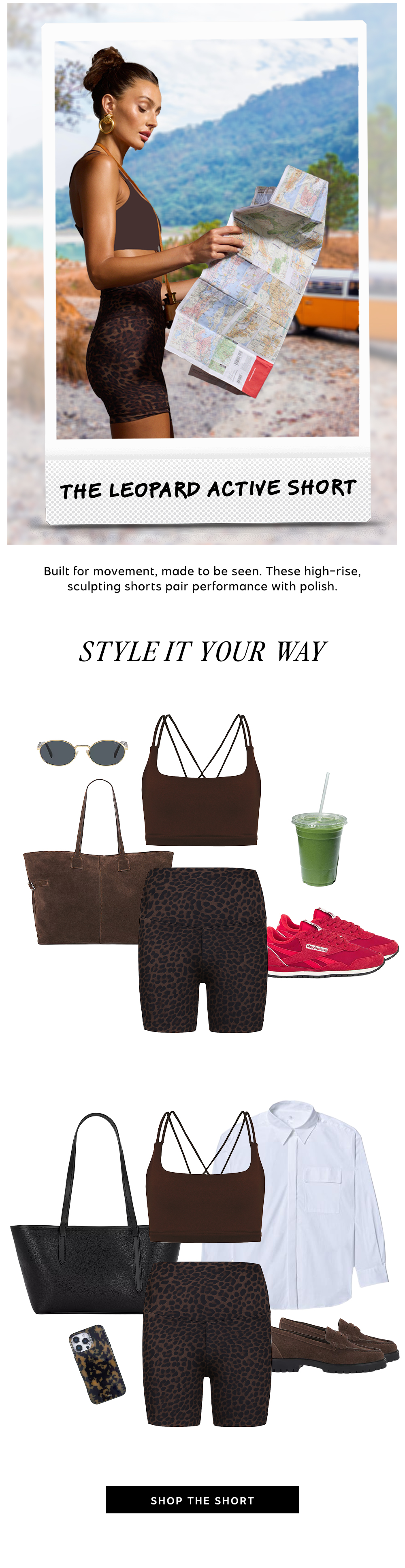 The Leopard Active Short. Shop Now