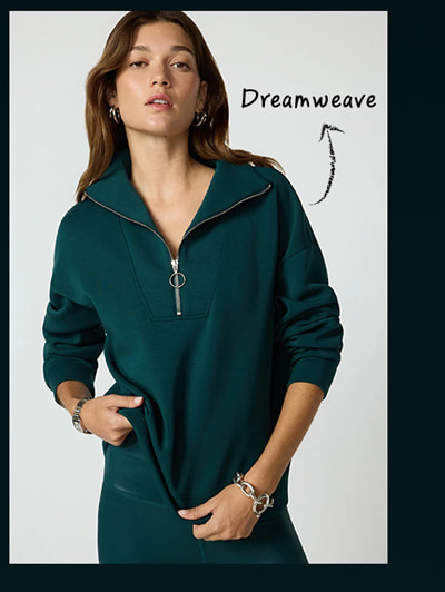 Shop Dreamweave Long Sleeve Quarter Zip
