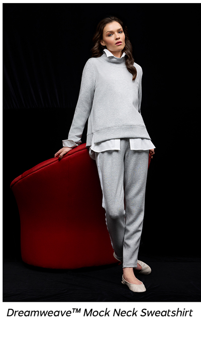 Shop Dreamweave Mock Neck Sweatshirt