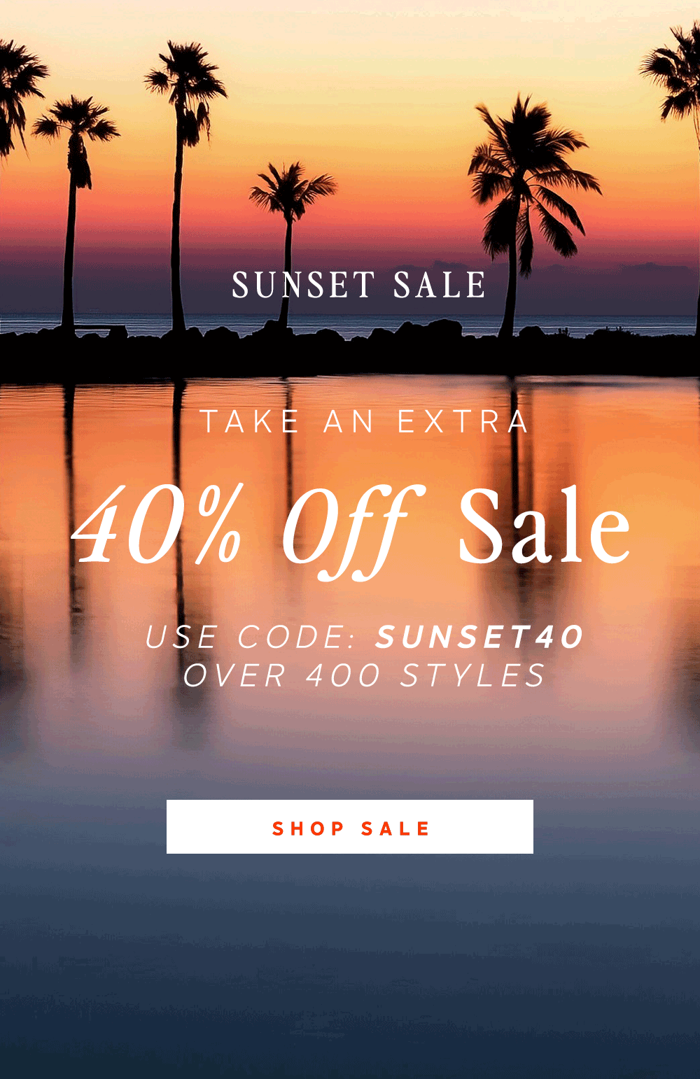 Take an extra 40% off already marked down styles. | Shop Now