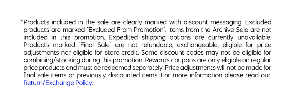 Return & Exchange Policy