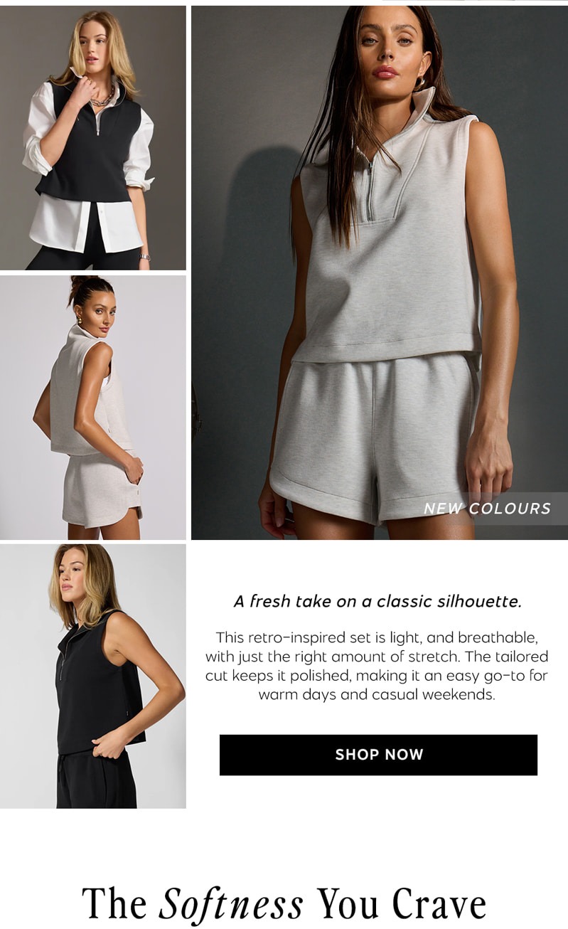 Shop Dreamweave Half Zip Mock Neck Tank