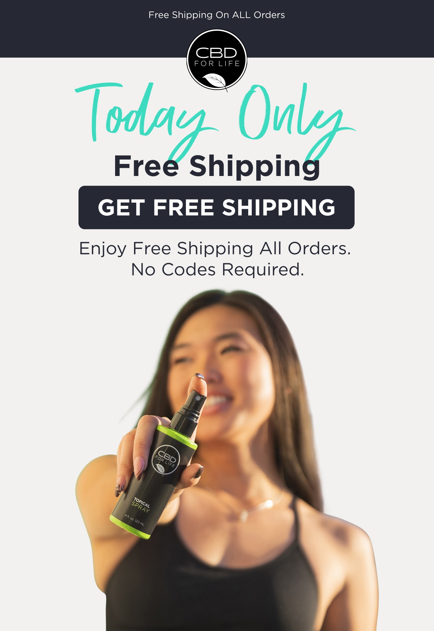 Today Only. Free shipping. Enjoy free shipping all orders. No codes required. Click to Get Free Shipping.