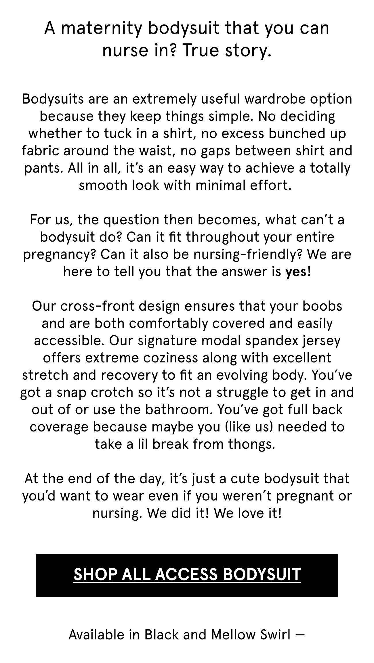 Introducing the All Access Bodysuit Storq