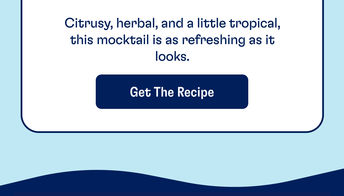Citrusy, herbal, and a little tropical, this mocktail is as refreshing as it looks. | Get the Recipe