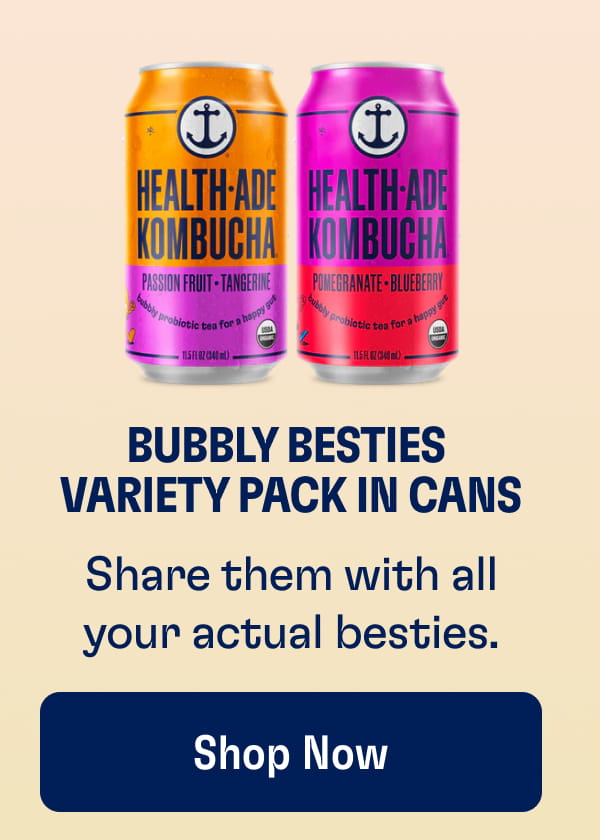 Bubbly Besties Variety Pack in Cans. Share them with all your actual besties. Shop now