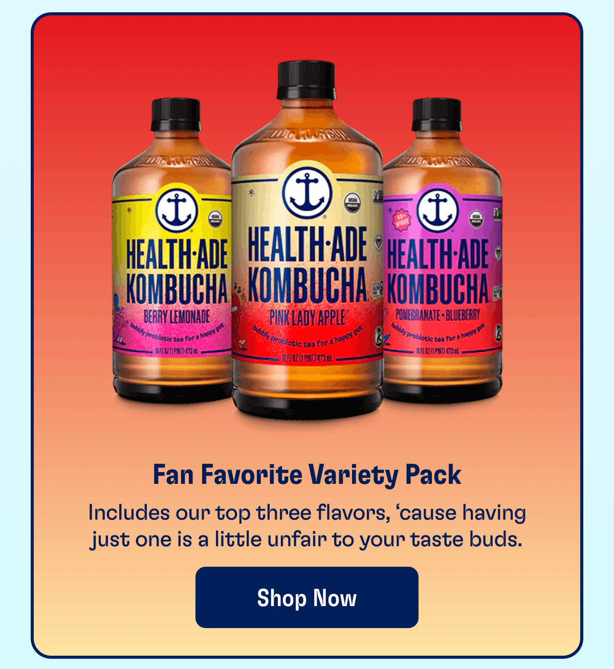 Fan Favorite Variety Pack | Includes our top three flavors, 'cause having just one is little unfair to your taste buds. | Shop Now