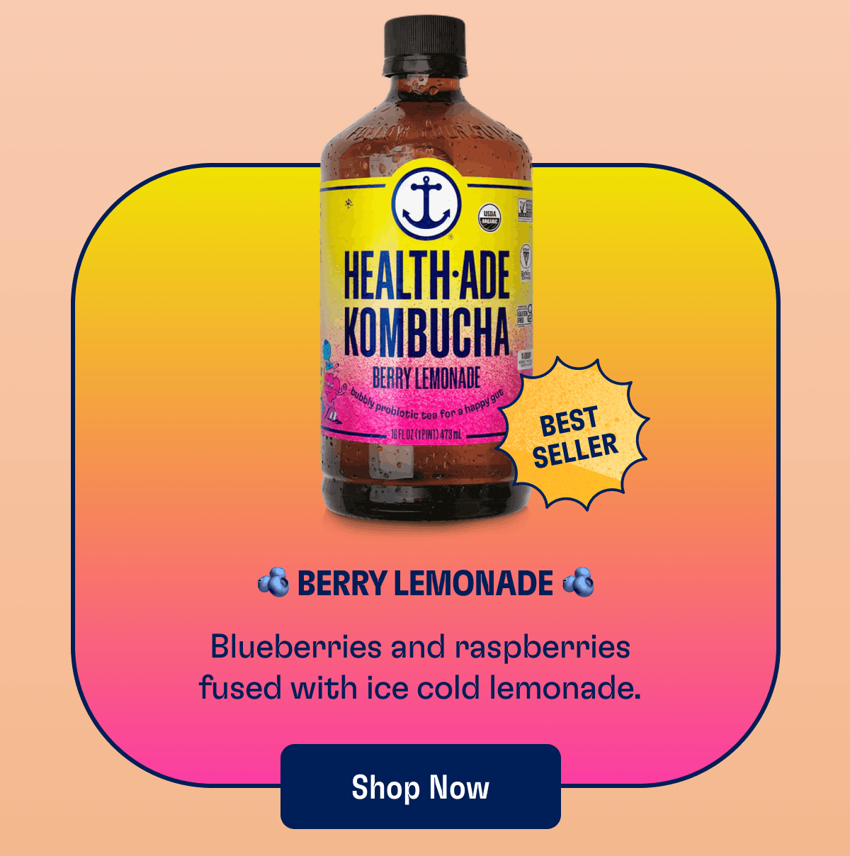 Best Seller | 🫐 Berry Lemonade 🫐 | Blueberries and raspberries fused with ice cold lemonade. | Shop Now