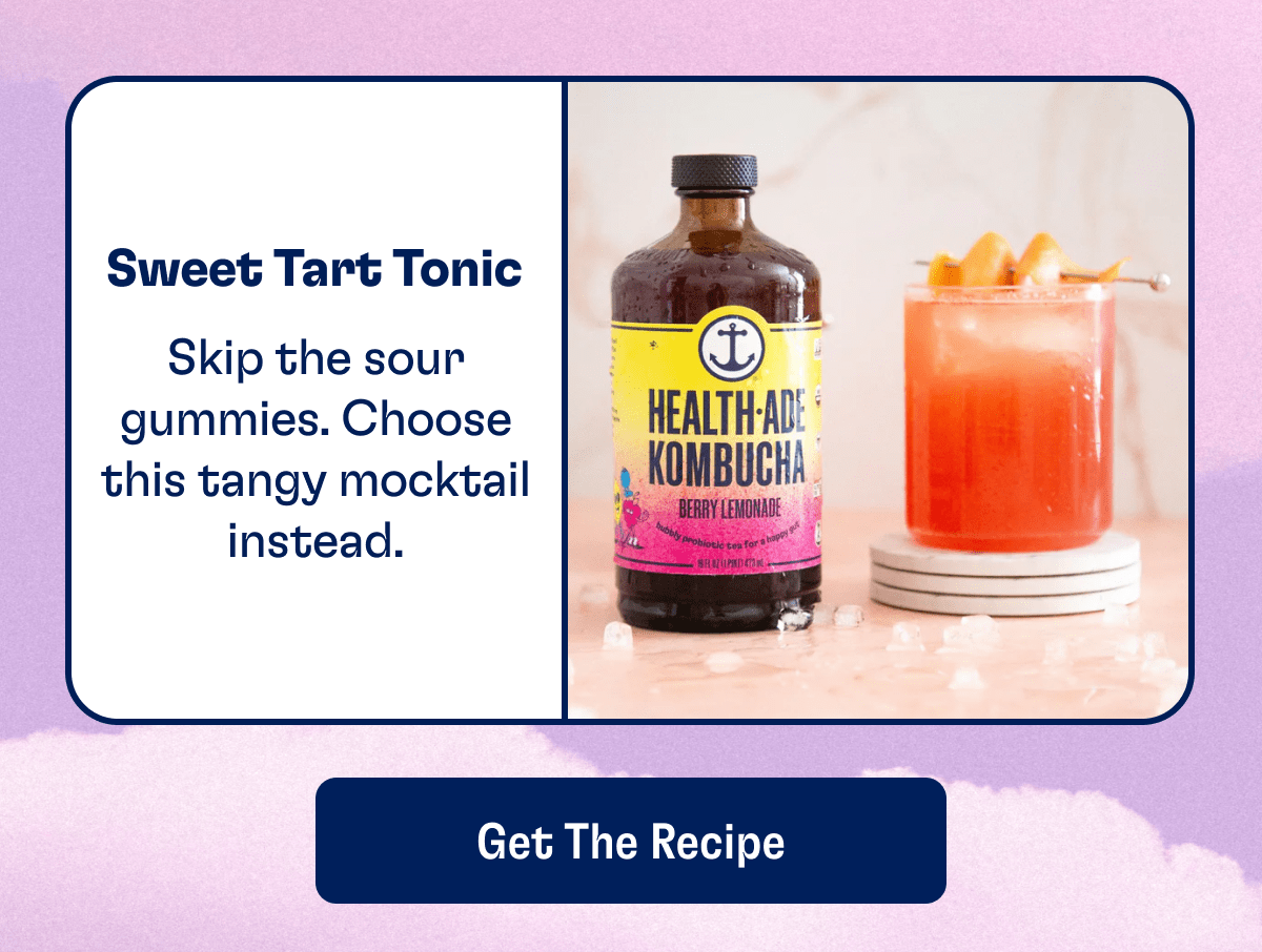 Sweet Tart Tonic | Skin the sour gummies. Choose this tangy mocktail instead. | Get The Recipe