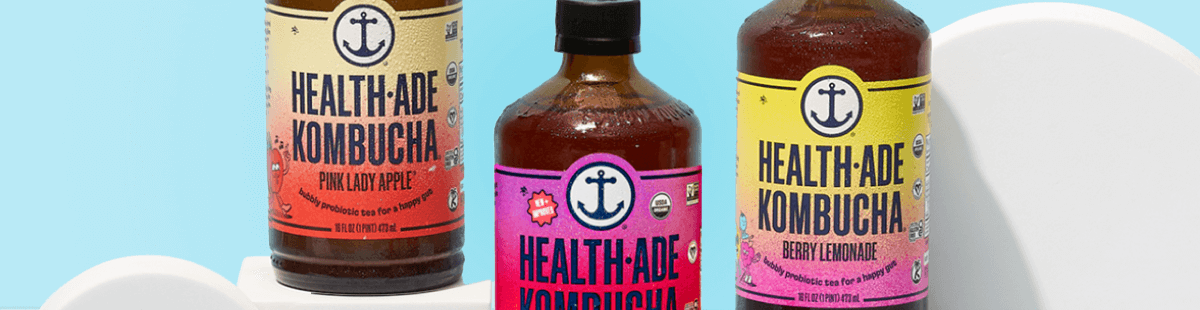 Health-Ade Kombucha bottles