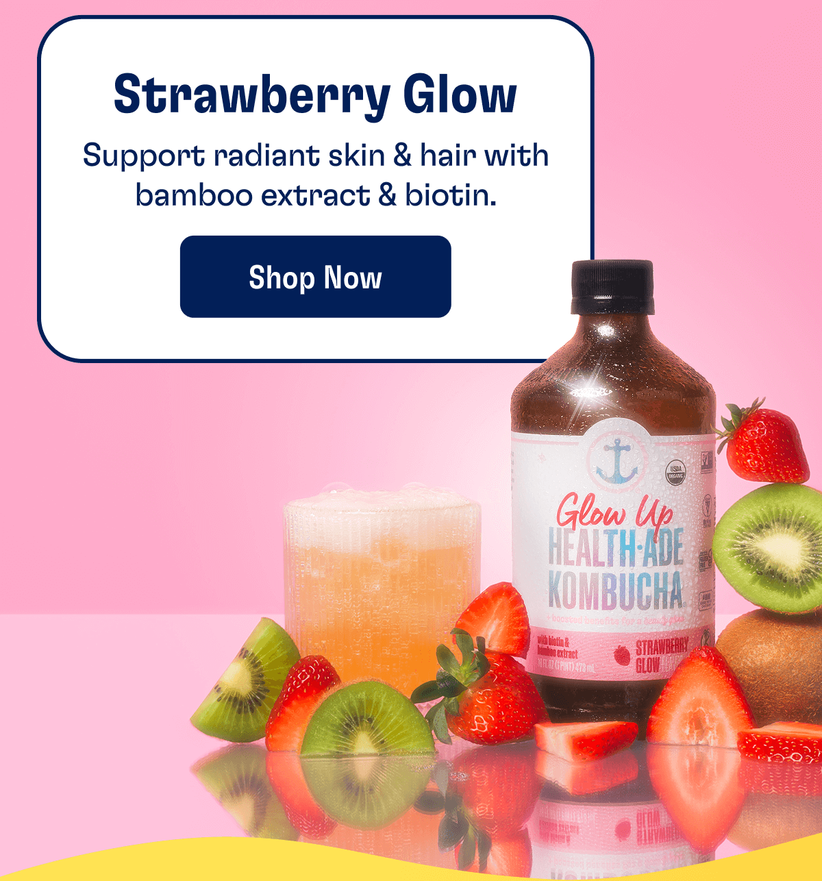 Strawberry Glow - Support radiant skin & hair with bamboo extract & biotin. | Shop Now