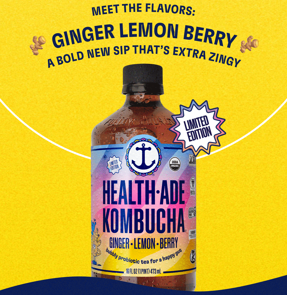 Meet the flavors: Ginger Lemon Berry a bold new sip that's extra zingy