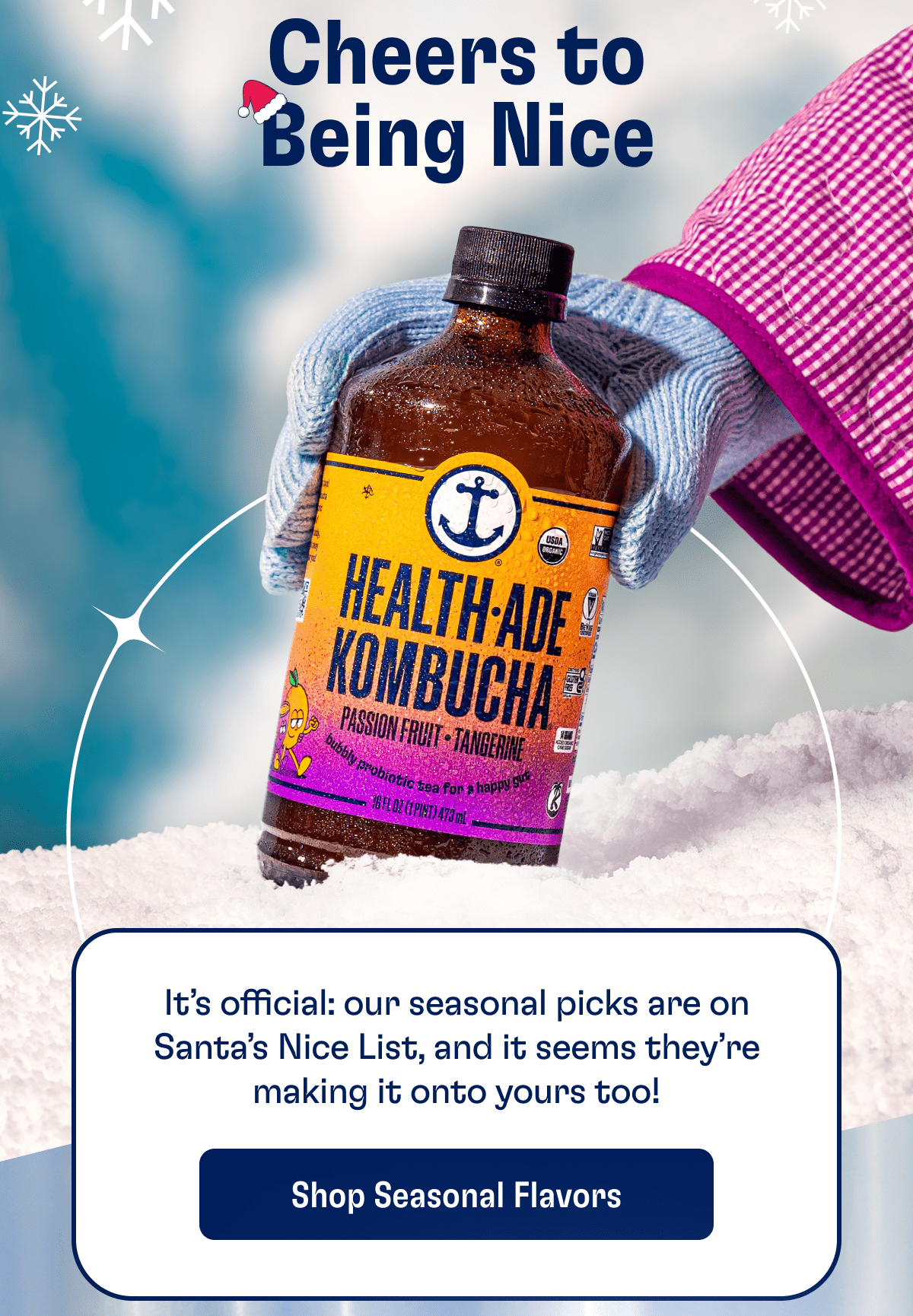 Cheers to Being Nice | It's official: our seasonal picks are on Santa's Nice List, and it seems they're making it onto yours too! | Shop Seasonal Flavors