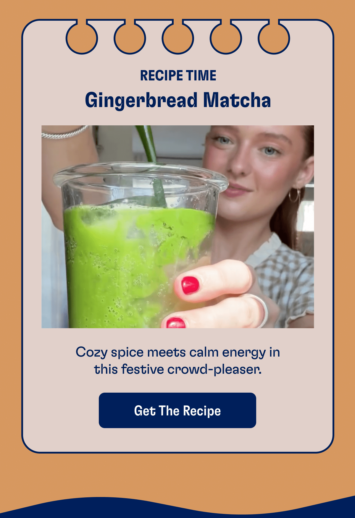 Recipe Time | Gingerbread Matcha | Cozy spice meets calm energy in this festive crowd-pleaser. | Get The Recipe