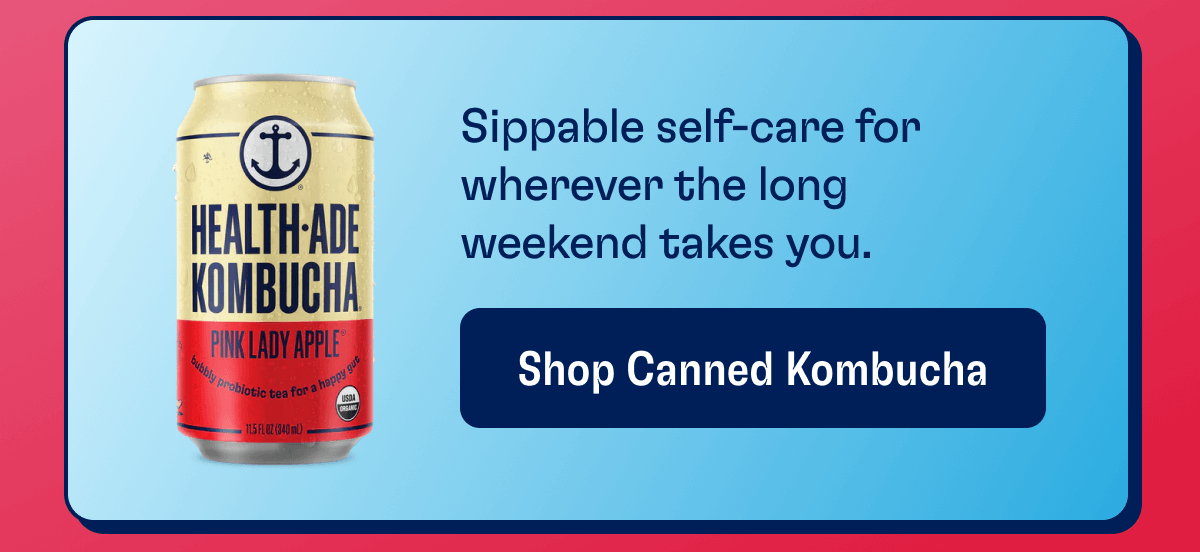 Sippable self-care for wherever the long weekend takes you. | Shop Canned Kombucha