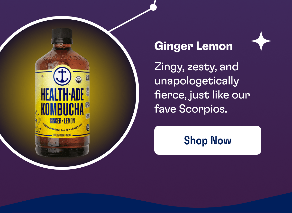 Ginger Lemon | Zingy, zesty, and unapologetically fierce, just like our fave Scorpios. | Shop Now