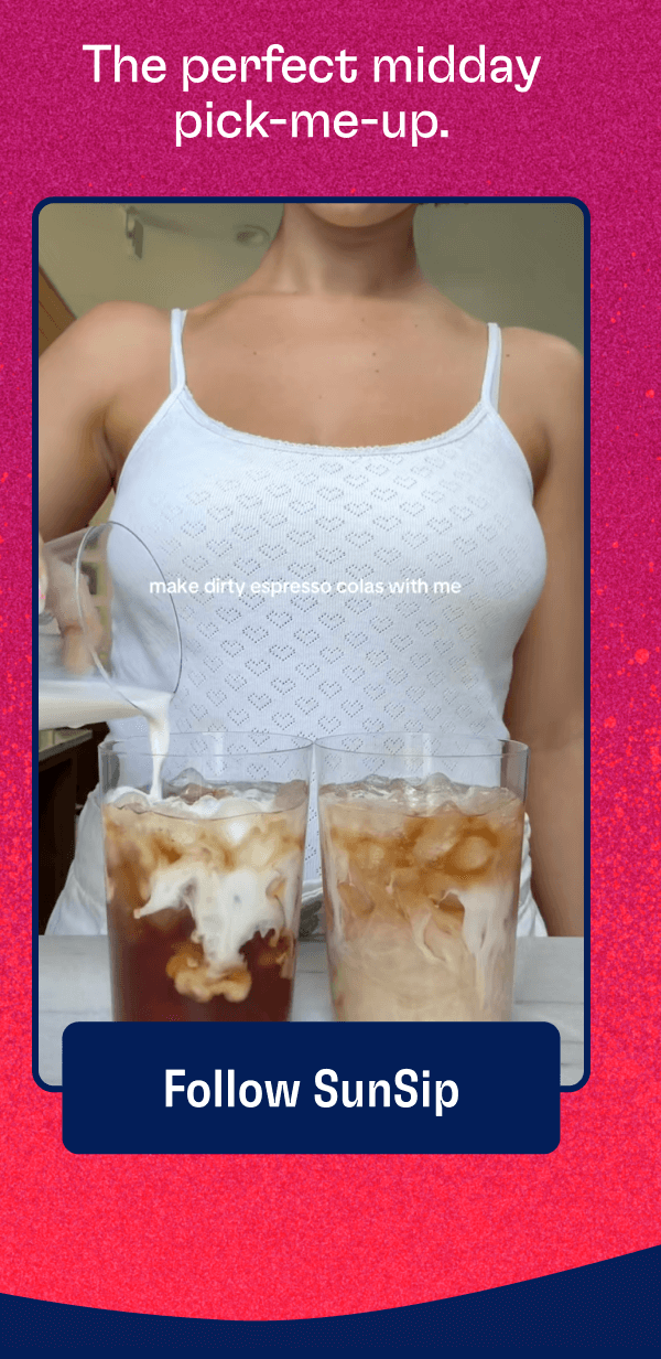 The perfect midday pick-me-up. | Follow SunSip