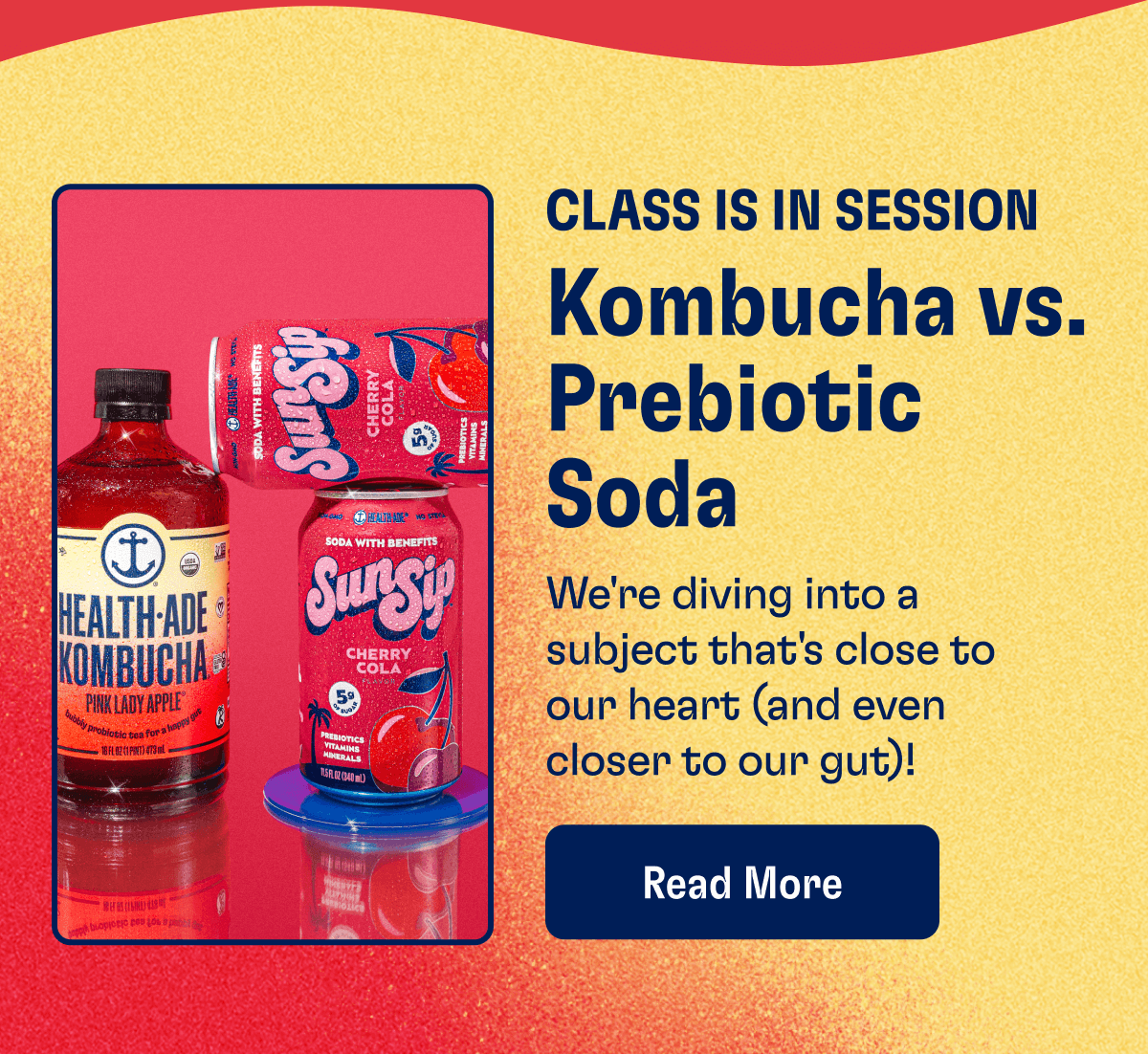 CLASS IS IN SESSION - Kombucha vs. Prebiotic Soda: We're diving into a subject that's close to our heart (and even closer to our gut)! | Read More