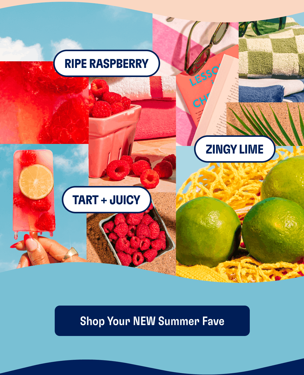 Ripe raspberry | Zingy lime | Tart + juicy | Shop Your NEW Summer Fave