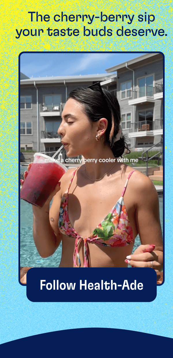 The cherry-berry sip your taste buds deserve. | Follow Heath-Ade