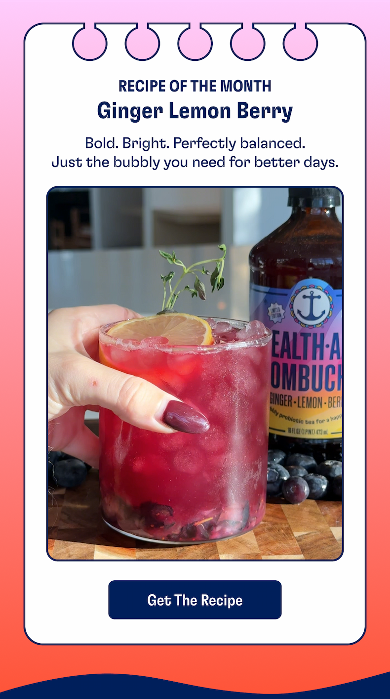 Recipe of the month - Ginger Lemon Berry | Bold. Bright. Perfectly balanced. Just the bubbly you need for better days. | GET THE RECIPE