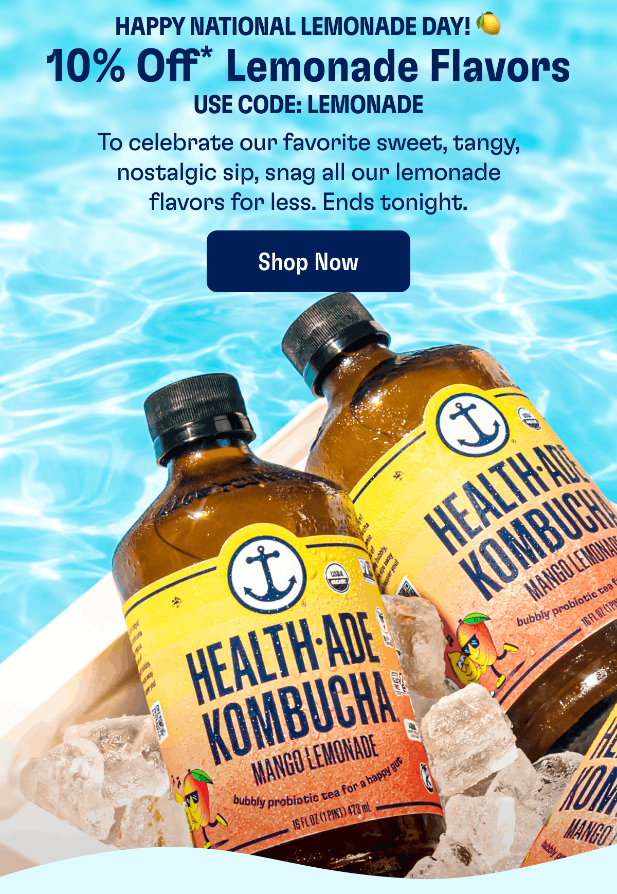 Happy National Lemonade Day! 🍋 | 10% Off* Lemonade Flavors use code: Lemonade | To celebrate our favorite sweet, tangy, nostalgic sip, snag all our lemonade flavors for less. Ends tonight. | Shop Now