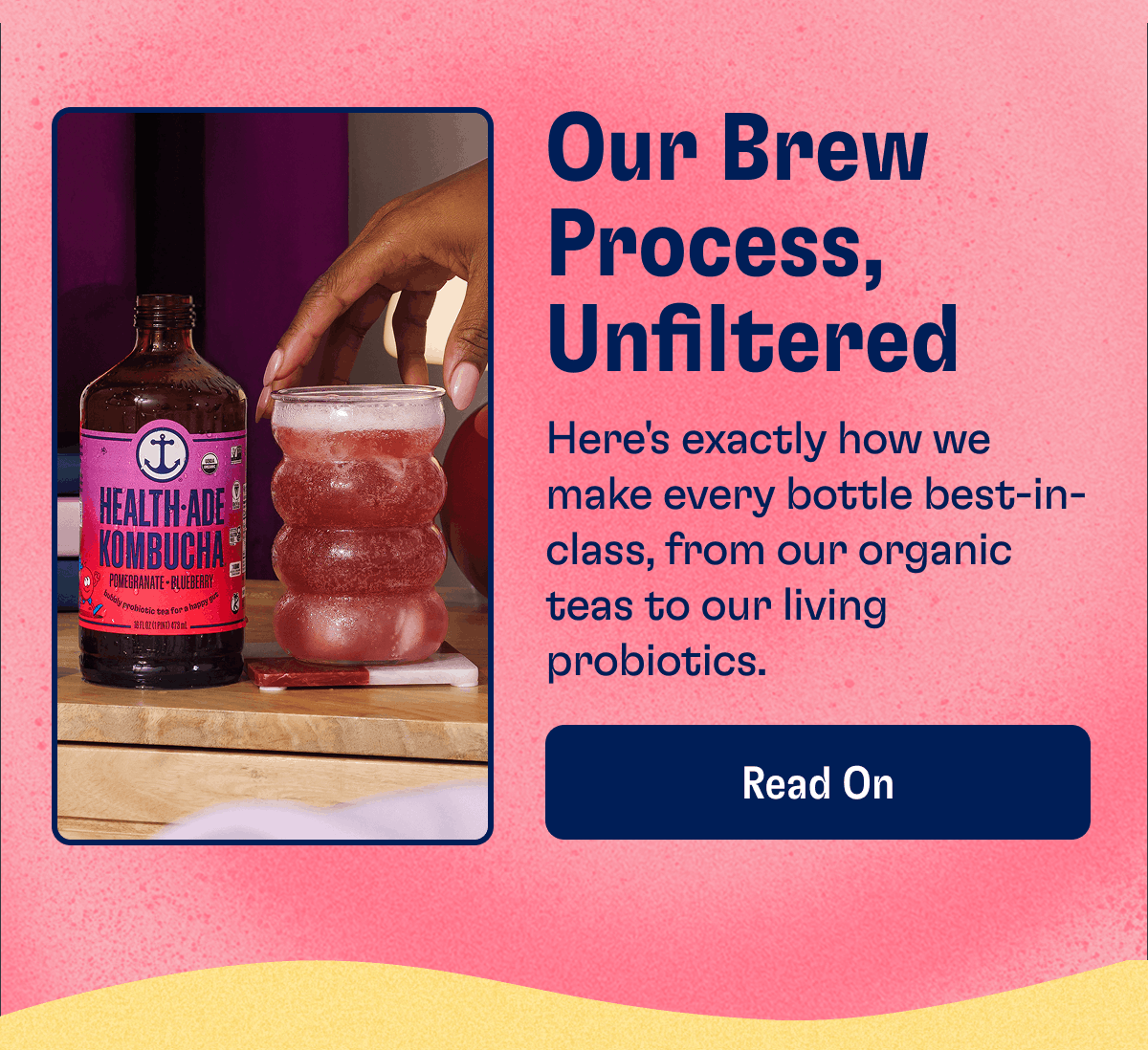 Our Brew Process, Unfiltered | Here's exactly how we make every bottle best-in-class, from our organic teas to our living probiotics. | Read On