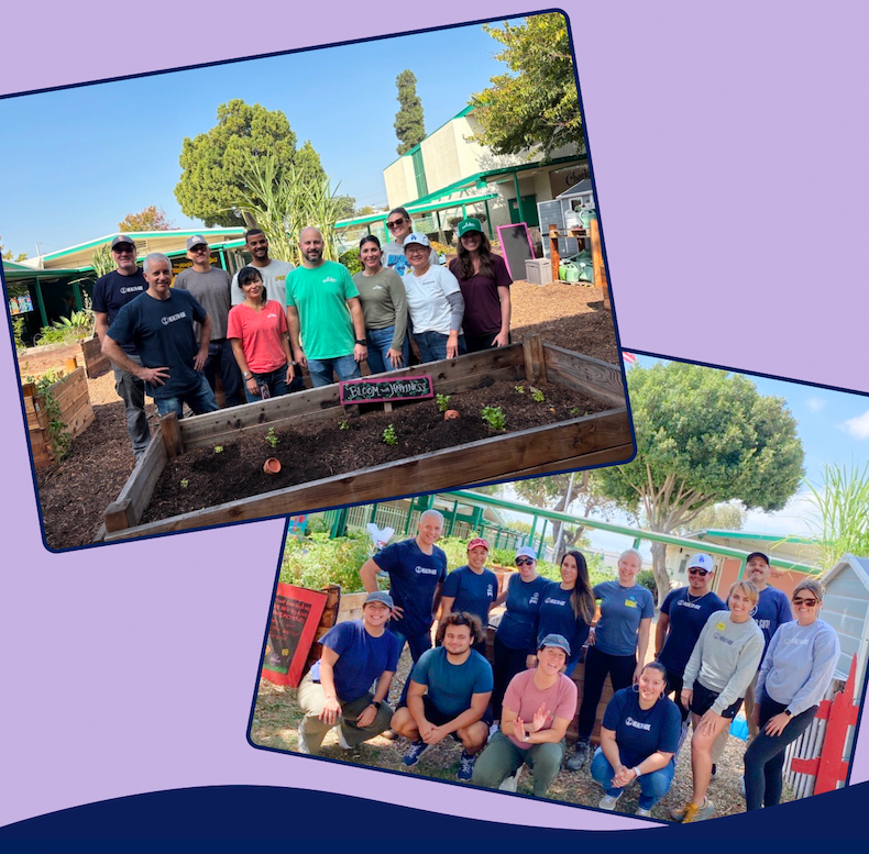 Images of the Health-Ade team volunteering