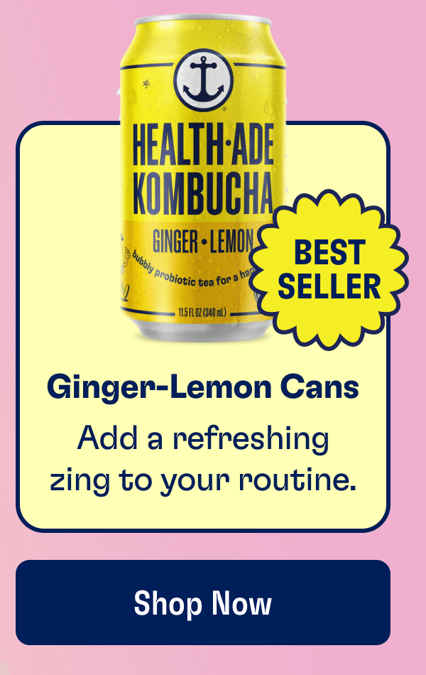 BEST SELLER - Ginger-Lemon Cans - Add a refreshing zing to your routine. | Shop Now