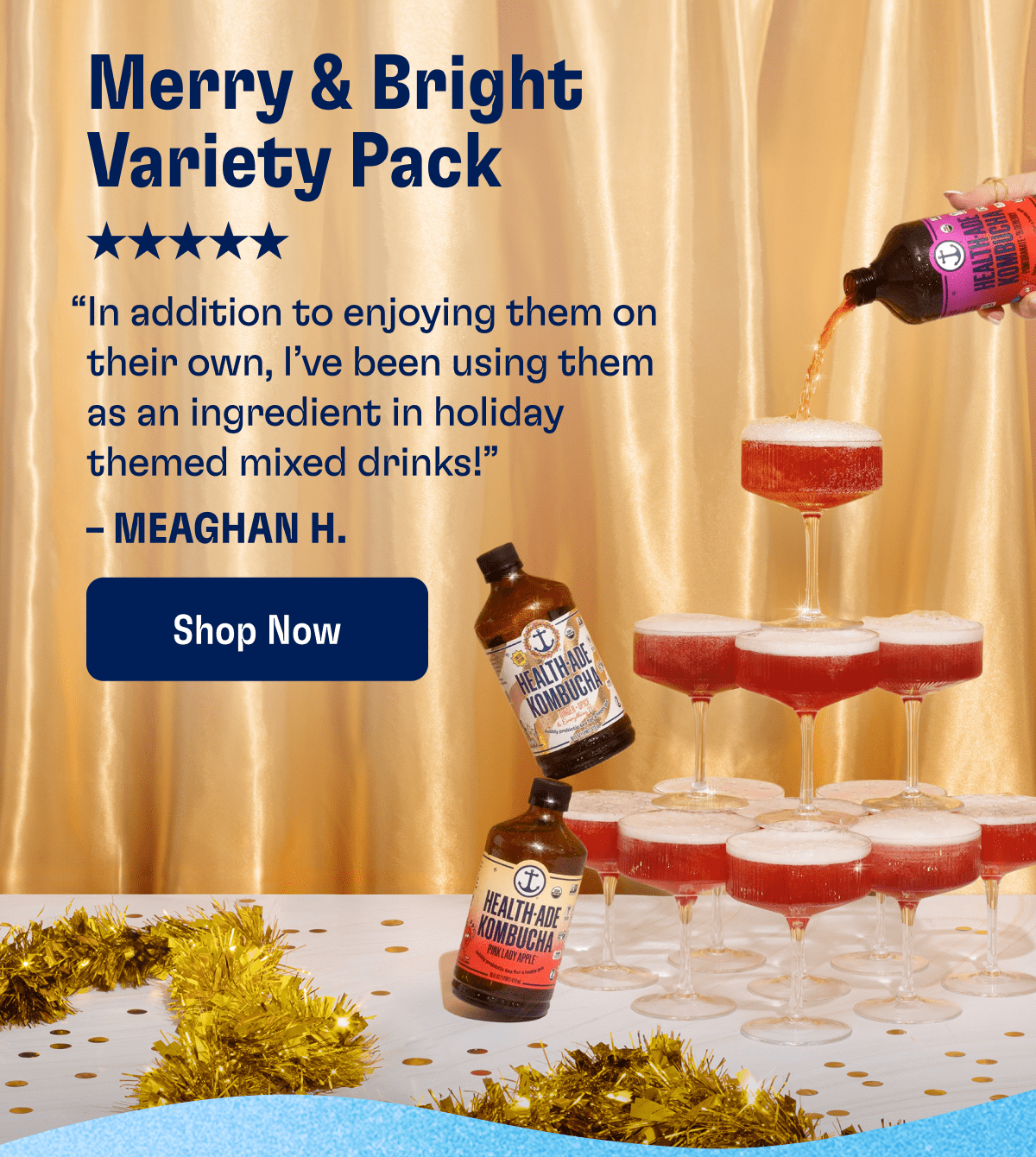 Merry & Bright Variety Pack | "In addition to enjoying them on their own, I've been using them as an ingredient in holiday themed mixed drinks!" - Meaghan H. | Shop Now