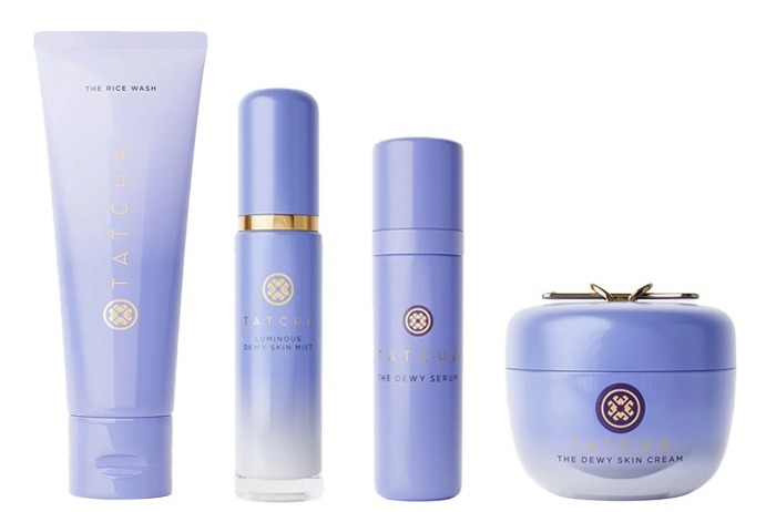 An image of a selection of Tatcha products ideal for dry skin