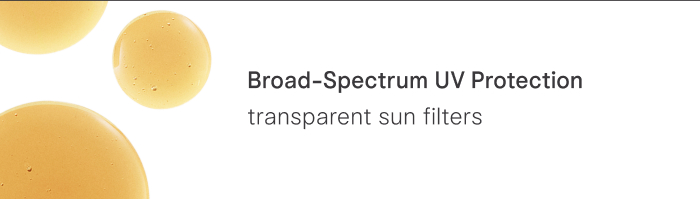 Broad-Spectrum UV Protection: transparent sun filters