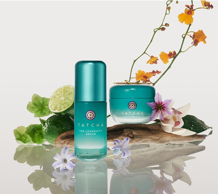 The Pore-Refining Ritual from Tatcha: The Matcha Foam Cleanse, the Water Cream, and the Rice Polish: Deep.