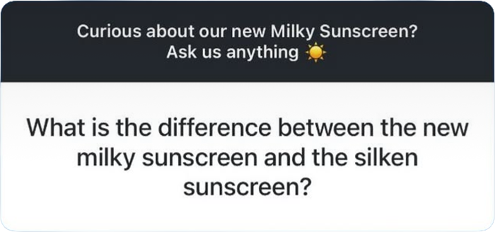 What is the difference between the new milky sunscreen and the silken sunscreen?