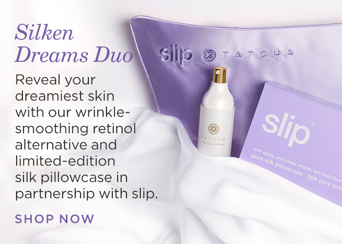 Silken Dreams Duo: our retinol alternative & silk pillowcase in partnership with slip. Shop Now