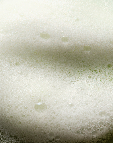An image showing the foam of The Matcha Foam Cleanse