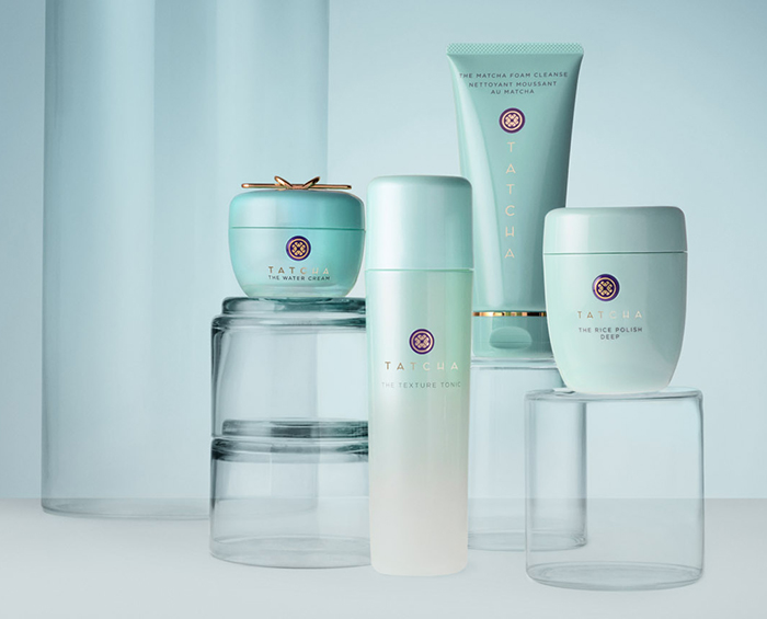 An image of a selection of Tatcha products 
