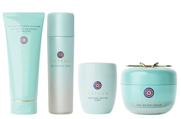 An image of a selection of Tatcha products ideal for combo to oily skin