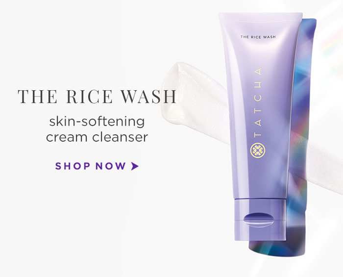 The Rice Wash skin-softening cream cleanser. Shop Now >